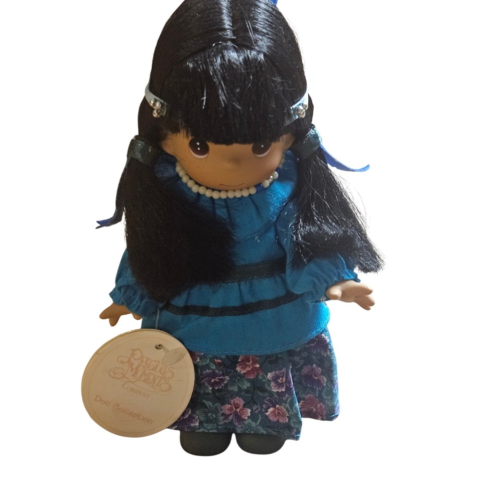 Vintage‎ Precious Moments Seven Native American Indian Doll 7" #1686 NWT